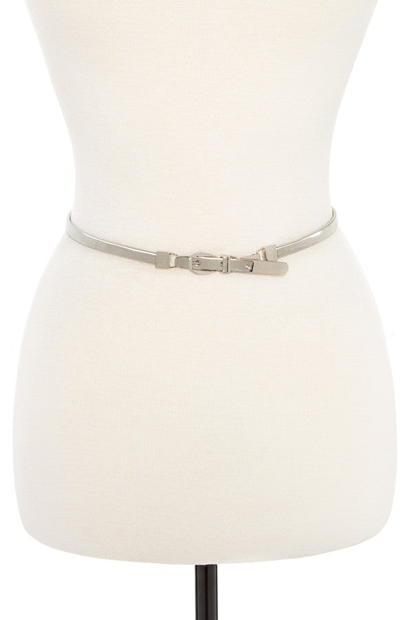 Buckle metal accent springy belt