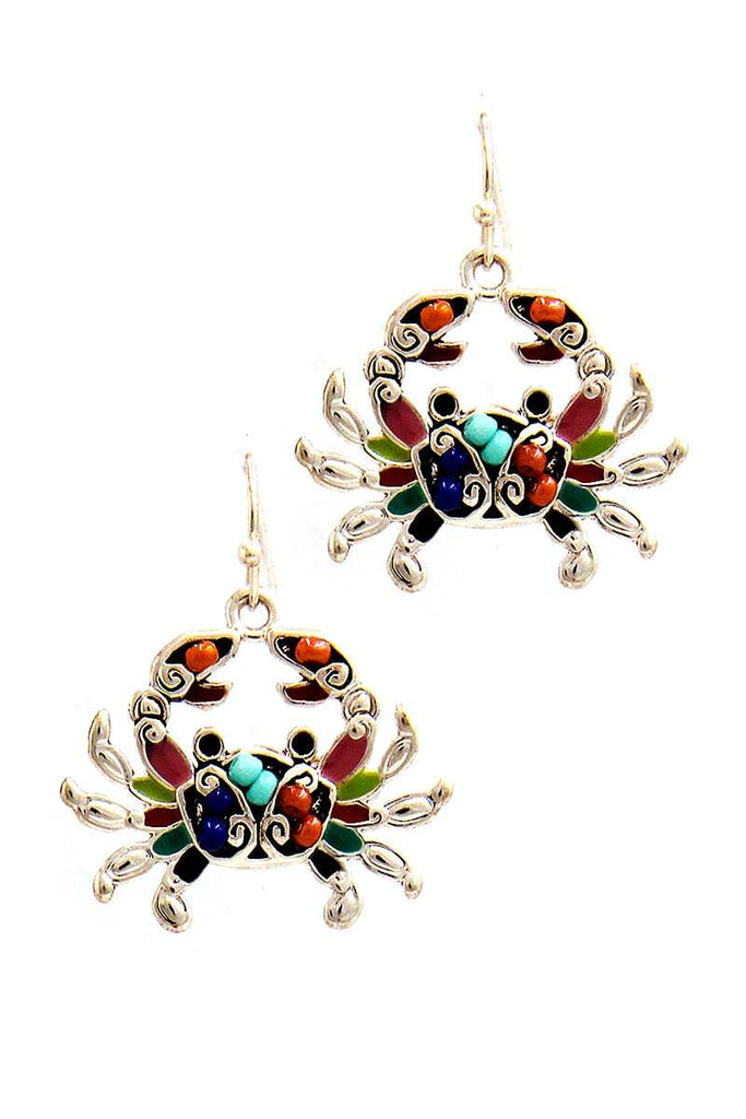 Fashion Cute Crab Charm Drop Earring