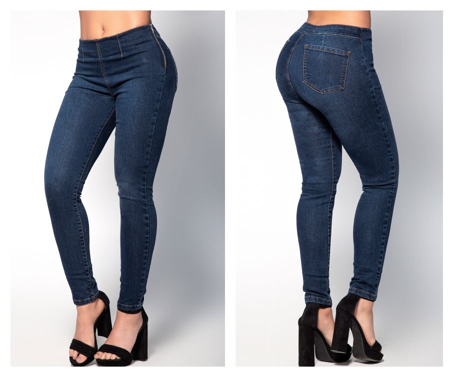 Butt Lifting Jeans with Side Zipper – CHIVANE